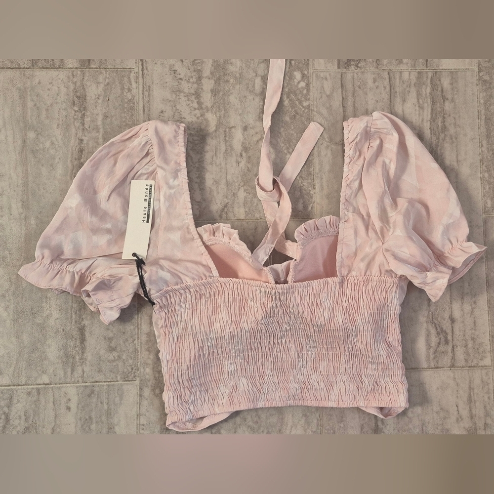 H&M Light Pink Ruffled Bra Top - Picture 2 of 5
